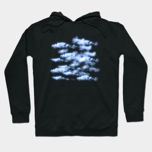 Blue Clouds - Night Sky Clouds Hoodie